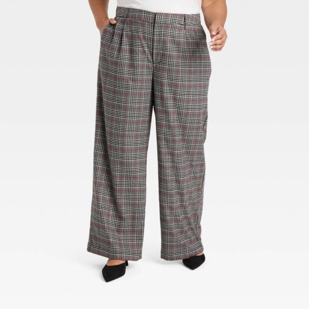 Ava & Viv - Women's High-Rise Wide Leg Trousers